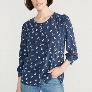 Amour Vert Devi Silk blouse in Cherry Hill, Size L